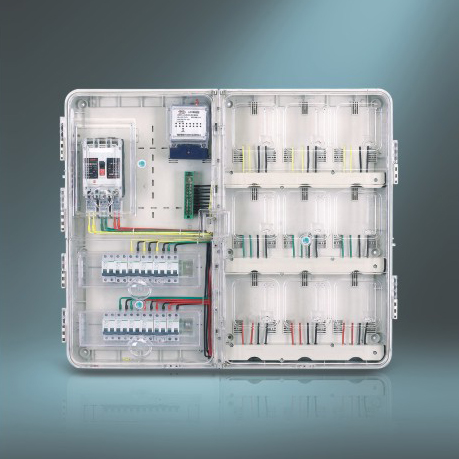 MF-K901C 單相九位插卡透明電表箱